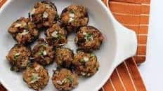 GROUND TURKEY STUFFED MUSHROOMS