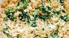 Garlic Butter Cauliflower Rice with Spinach