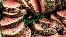 Garlic Herb Butter Beef Tenderloin