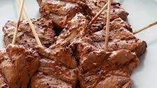 Garlic-Mustard Grilled Beef Skewers