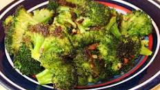 Garlic-Roasted Broccoli Drizzled With Balsamic Vinegar