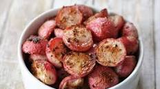 Garlic-Roasted Radishes