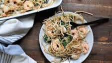 Garlic Shrimp & Spinach Alfredo