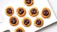 Ghirardelli Chocolate-Peanut Butter Thumbprint Cookies