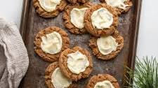 Gingerbread Thumbprint Cookies