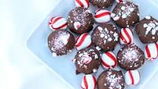 Gluten Free Dark Chocolate Peppermint Cake Truffles