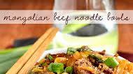 Gluten-Free Mongolian Beef Noodle Bowls