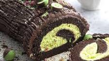 Gluten-free Mint Chocolate Yule Log Recipe (dairy-free option)