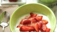 Greek Yogurt with Strawberries