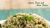 Green Peas and Mint Pulao