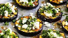 Grilled Eggplant with Feta and Herbs