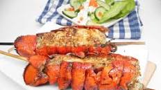 Grilled Lobster Tails with Garlic Butter