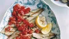 Grilled Mackerel with Sicilian Caper-Tomato Salsa