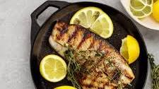 Grilled Mediterranean Sea Bass with Lemon and Thyme