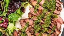 Grilled Ribeye Steak With Chimichurri
