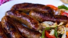 Grilled Sausage With Peppers and Onions