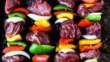 Grilled Steak Kabobs with Veggies