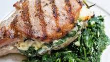 Grilled Stuffed Pork Chops