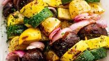 Grilled Summer Squash Kebabs