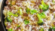 Ground Beef Broccoli & Rice Casserole