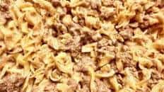 Ground Beef Stroganoff Casserole