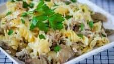 Ground Turkey Alfredo Casserole