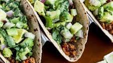 Ground Turkey Tacos with Avocado Salsa