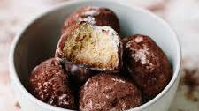 Hazelnut and Chocolate Snowball Cookies