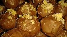 Hazelnut praline truffles