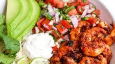 Healthy Chipotle Shrimp Burrito Bowls