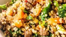 Healthy Ground Beef And Broccoli Fried Quinoa Recipe