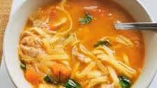 Healthy Italian chicken noodle soup