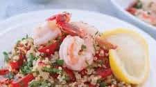 Healthy Lemon Garlic Shrimp with Herbed Quinoa