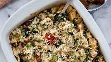 Healthy Spinach Feta & Rice Casserole