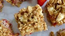 Healthy Strawberry Coconut Oat Bars