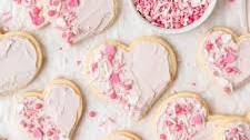 Heart Shaped Frosted Sugar Cookies