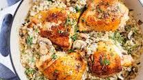 Herb Chicken & Mushrooms with Brown Rice