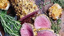 Herb-Crusted Grilled Beef Tenderloin