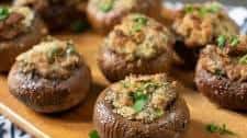 Herb and Garlic Stuffed Mushrooms