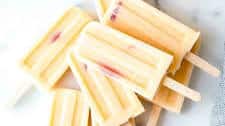 Homemade Creamy Peach Popsicles