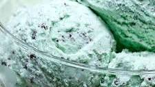 Homemade Mint Chocolate Chip Ice Cream