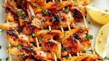 Honey Garlic Butter Shrimp Pineapple Skewers