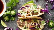 Honey Lime Steak Tacos with Avocado Crema