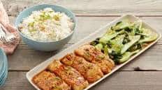 Honey-Soy Cod with Ginger Bok Choy & Rice