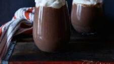 Hot Chocolate Eggnog with Eggnog Whipped Cream