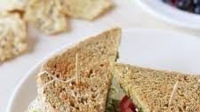 Hummus, Veggie and Pesto Sandwich