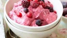 Instant frozen berry yogurt