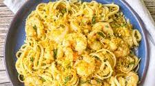 Italian Shrimp Scampi Fettuccine