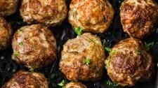 Juicy Air Fryer Meatballs