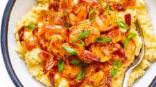 Keto Cauliflower Grits And Shrimp